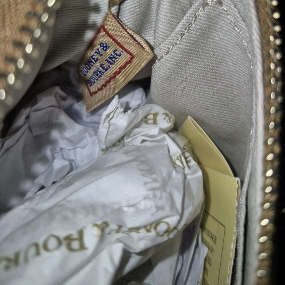 Dooney & Bourke White Baseball Print Crossbody Bag - Picture 13 of 15
